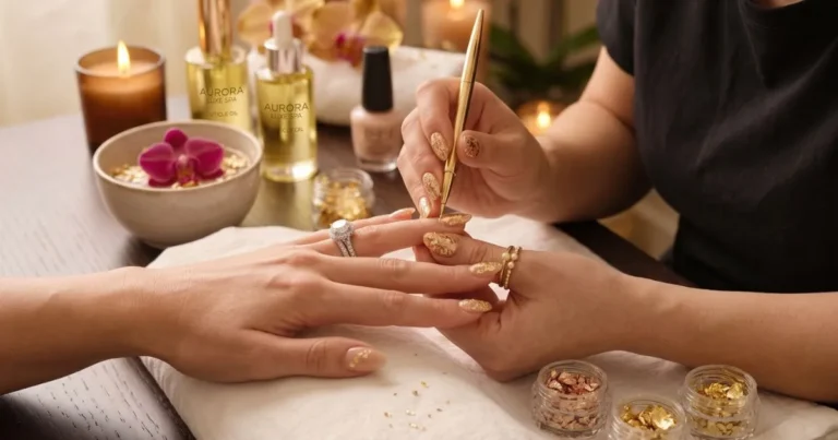 Feuille d’or sur les ongles : guide d’un rituel beauté élégant