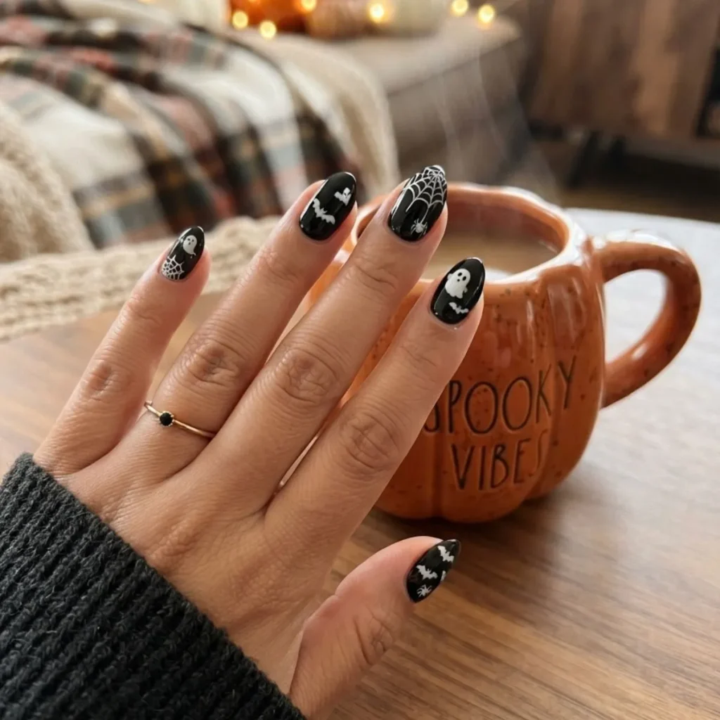 Ongles noirs Halloween 2026 : 5 idées élégantes