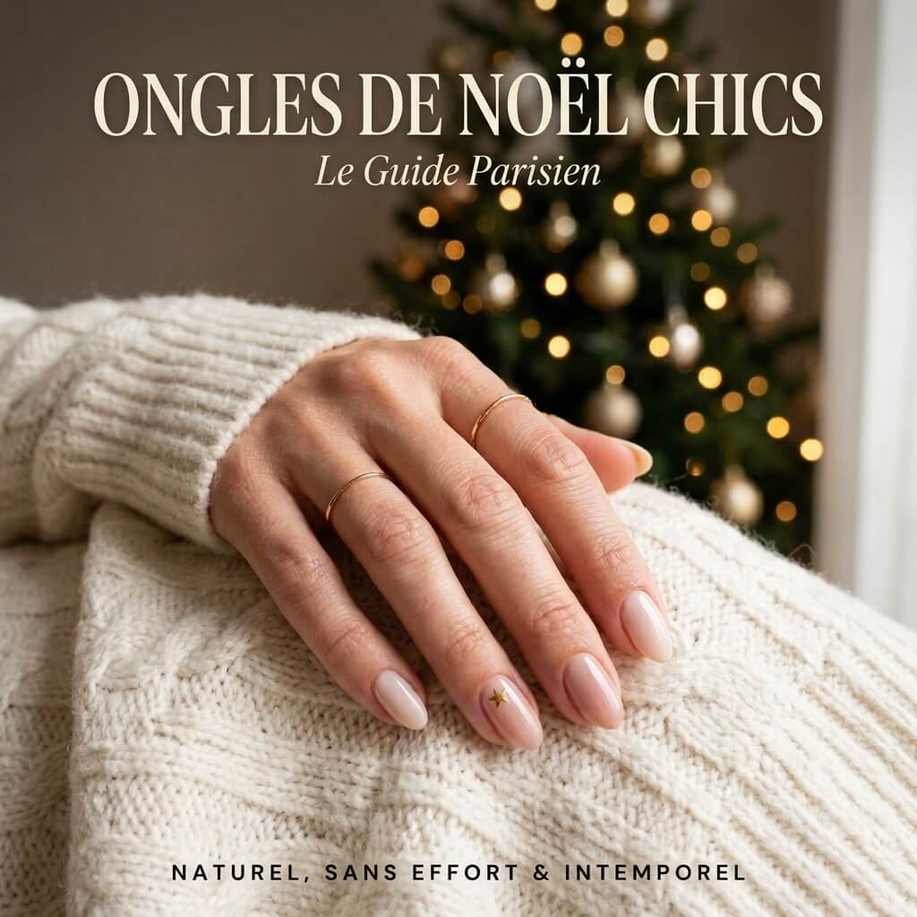 Ongles Nude de Noël