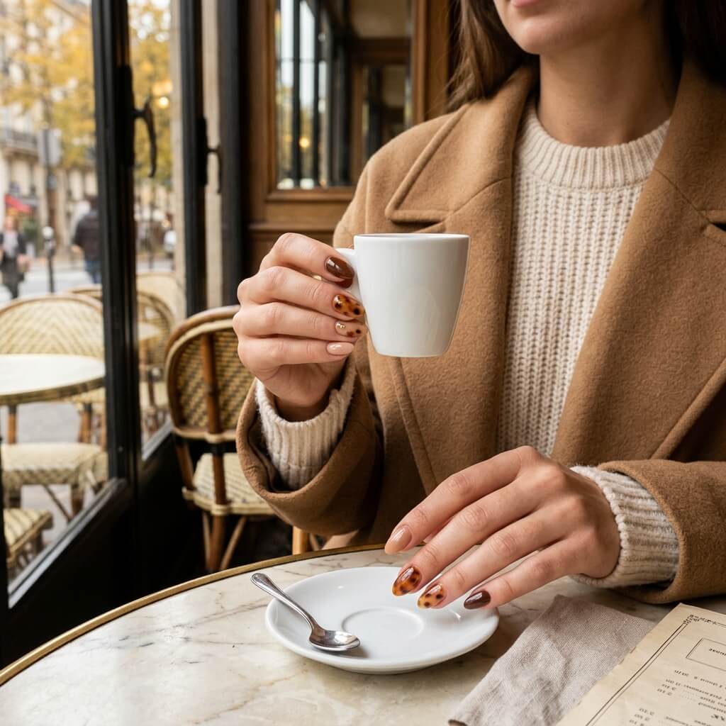 Une manucure marron élégante et tendance pour l’automne 2026