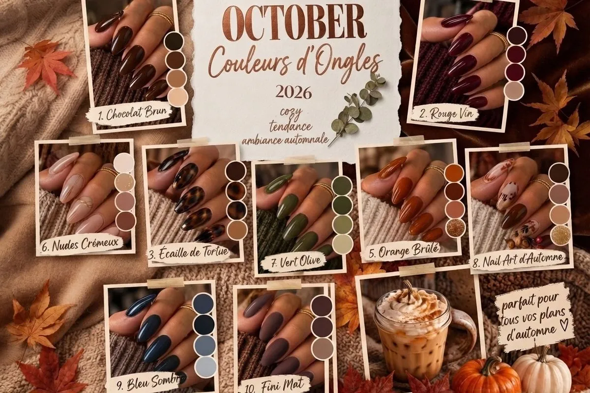 Couleurs Ongles Octobre 2026