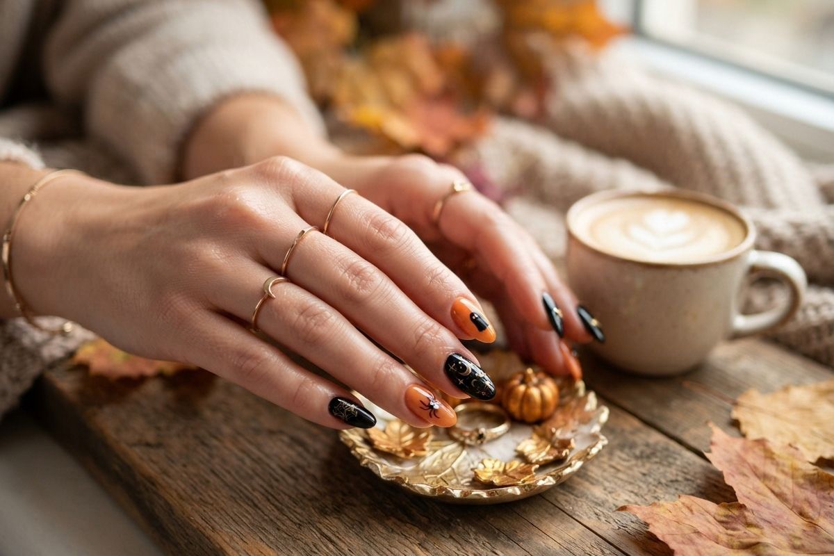 ongles Halloween élégants